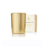 Frasier Fir Votive Candle, Gold