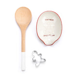 Sweet Thang Ceramic Spoon Rest & Wood Spoon Set