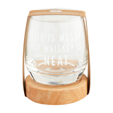 BOURBON SPINNING WHISKEY GLASS