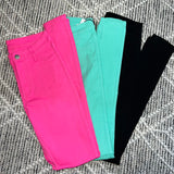 FlexFit: High-Waisted Colored Skinny Jeans